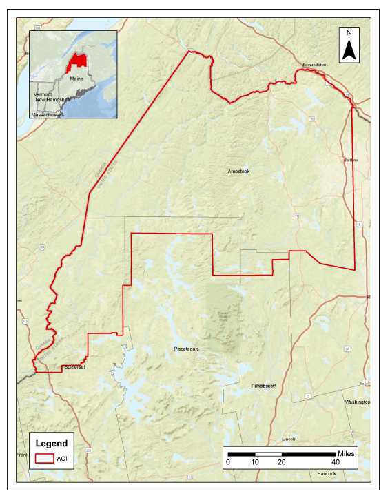 Crown of Maine Lidar extent image